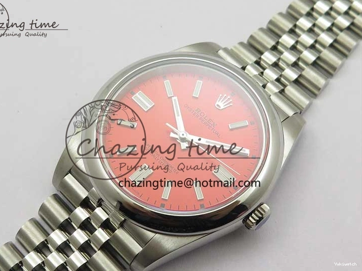 Bracelet Jubilee Dial SS A2813 Perpetual BP 41mm on Oyster Maker Best Red Edition 124300 0104